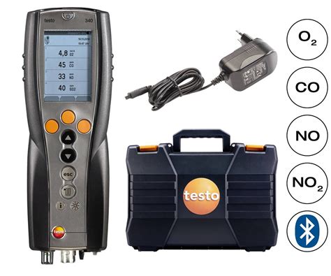 testo flue gas analyser kit|testo 340 flue gas analyzer.